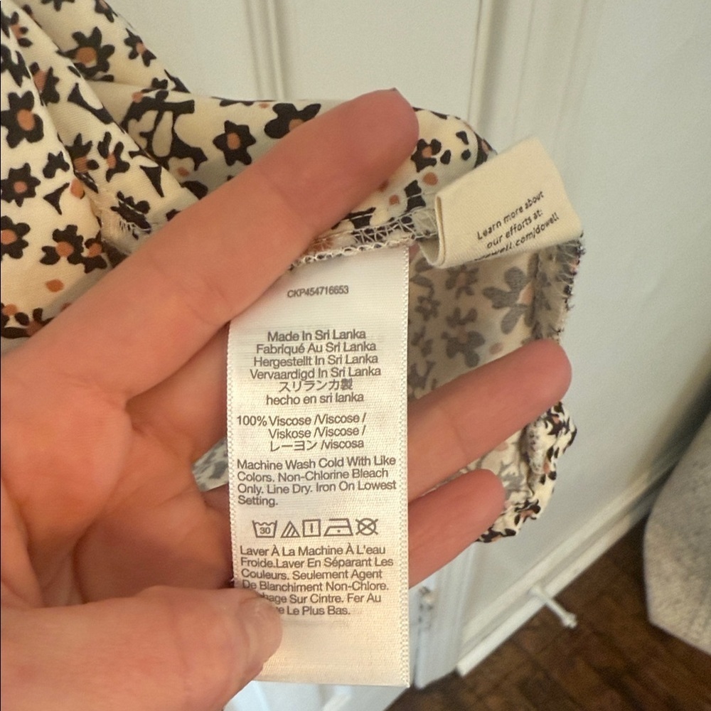 Madewell Daisy Groove Side Button Midi Skirt Floral Print Size 2 - Picture 6 of 14